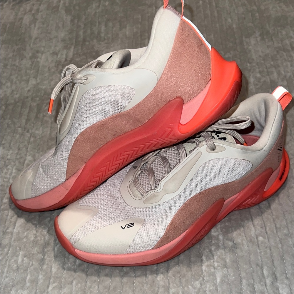 R.A.D Women's Athletic Shoes - Gray and Pink - Picture 2 of 3
